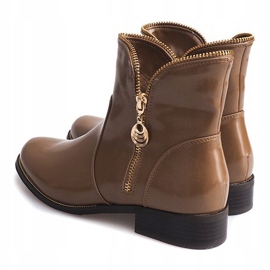 Lakirane i tople čizme QQ-47 Khaki višebojan zelena 1