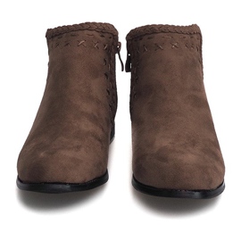 Suede Booties Čizme Chelsea 100-602 Khaki kaki 2