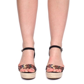 Sandale na klin 100-540 crne crna 2