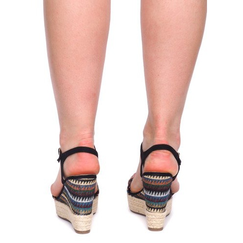 Sandale na klin 100-540 crne crno 1