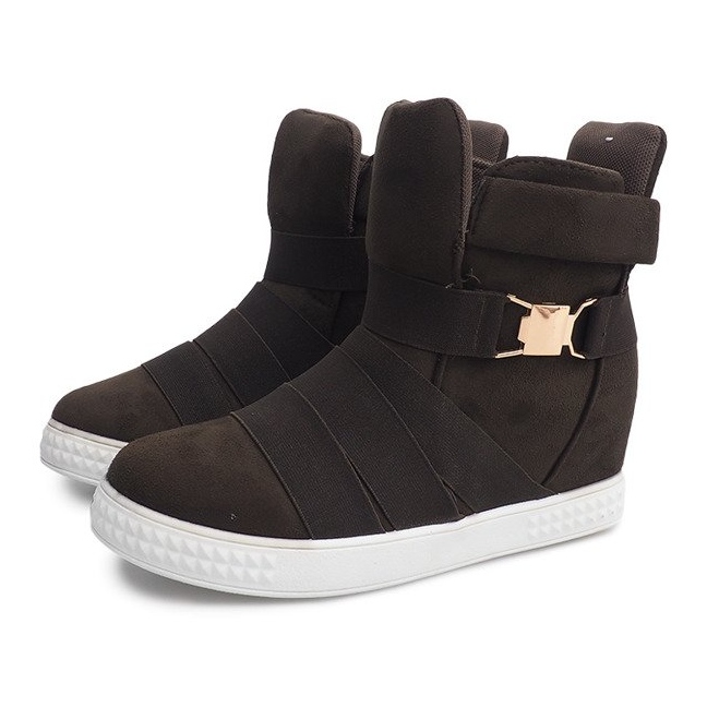 Tenisice na klin 669 maslina zelena 1