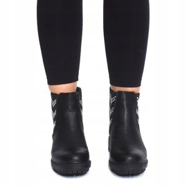 Motorne čizme sa klinovima LL98 Crna crno 2