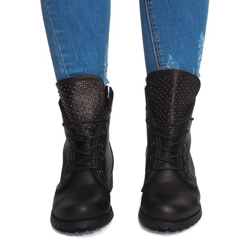 Ekskluzivne čizme JH180-090 Crne crno 2