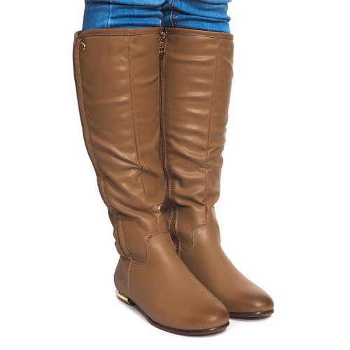 Visoke tople čizme TL12865-18 kaki višebojan zelena 1