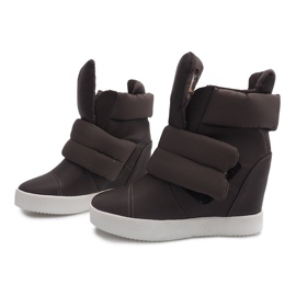 Tople tenisice na klin 01-3 kaki zelena 1