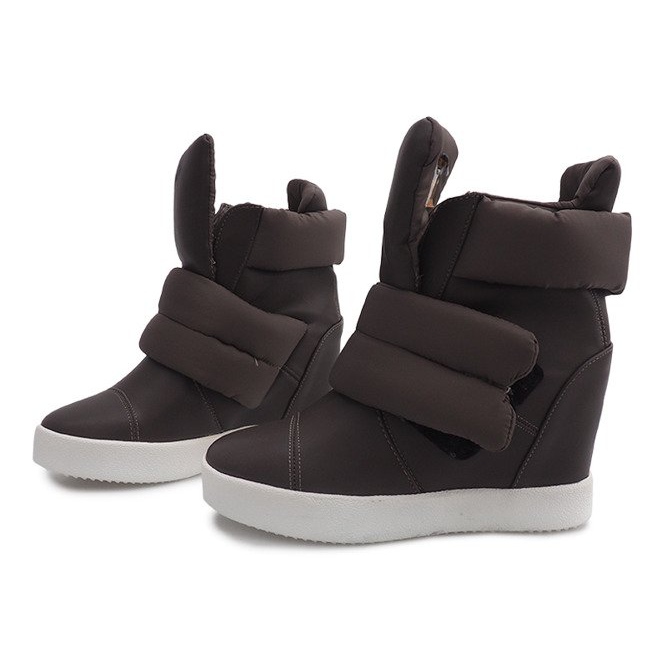 Tople tenisice na klin 01-3 kaki zelena 1