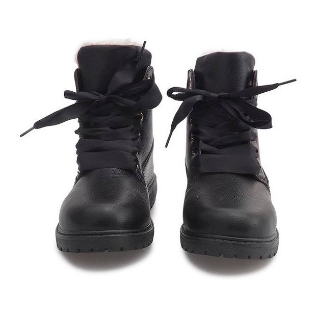 Izolirane drvene čizme TL037-3 Crna crno 2