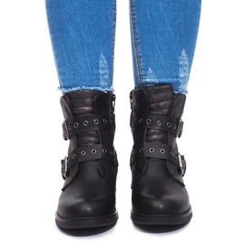 Tople čizme sa kopčom M170 Crna 1