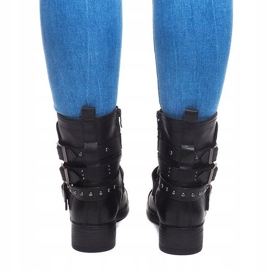 Tople čizme sa kopčom M172 Crna 1