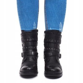 Tople čizme sa kopčom M172 Crna 2