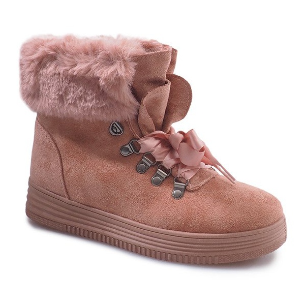 Čizme s krznom 8898 Pink ružičasta 1