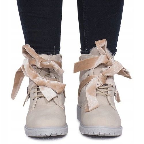 Tople ekstravagantne čizme TL0129-4 bež 1