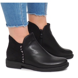 Čizme sa zatvaračem WW070A Crne crna 1