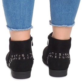 Čizme od antilopa sa čavlima 30696 Crna 2