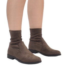 Čizme od antilopa Jodhpur XQ99 Khaki raznobojna zelena 1