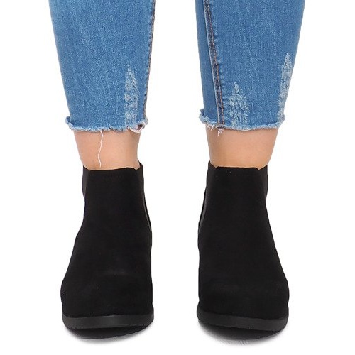 Čizme od antilopa sa elastičnim C-5 crnim crno 1