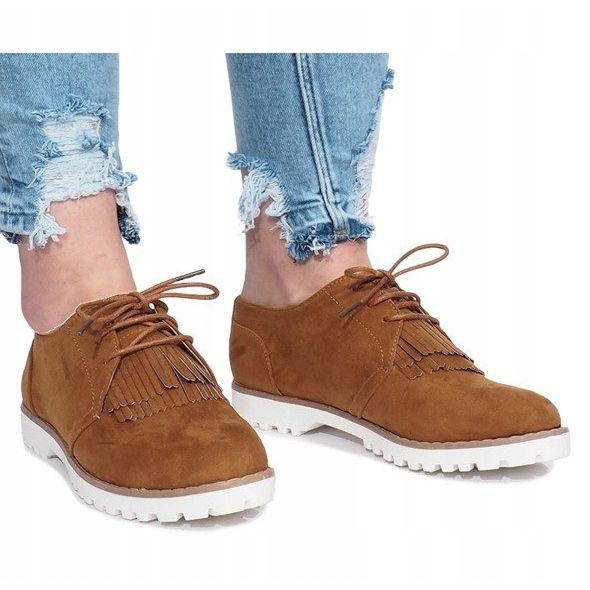 Natikače s devicama s drobljenim tvrdim rubovima smeđa 2