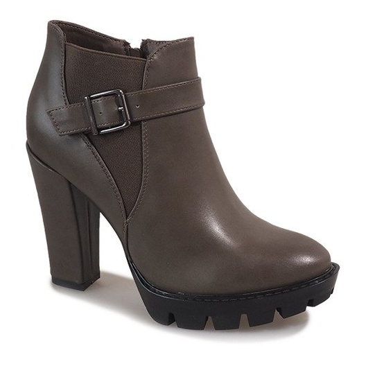 Khaki čizme na postu FP002 raznobojna zelena 1