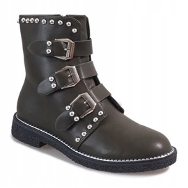 Zelene čizme s klinovima WD-713 višebojan zelena 1