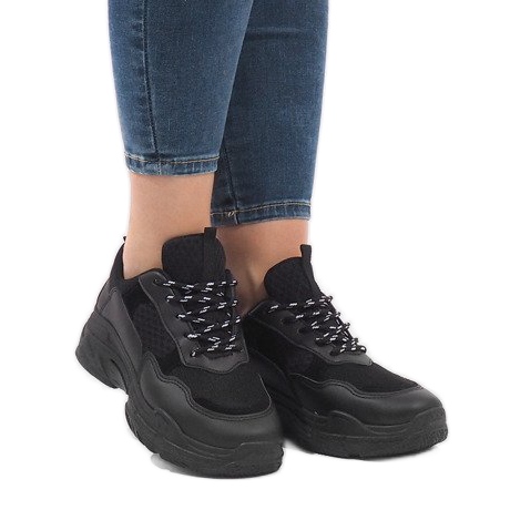 Crne moderne sportske cipele 1801 crno 1