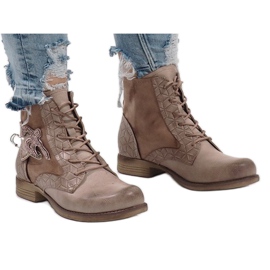 Ružičaste čizme s iglom F2322 višebojan ružičasta 2