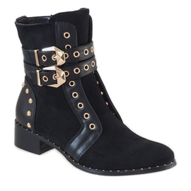 Crne čizme od antilopa 9243 crno 1