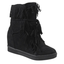 Crne izolirane tenisice H6301AR crno 1