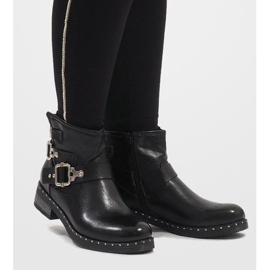 SDS Crne čizme od omota 7313-PA crno 1