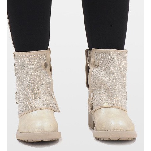 Marquiiz Zlatno ukrašene čizme 6352-PA zlatni 1