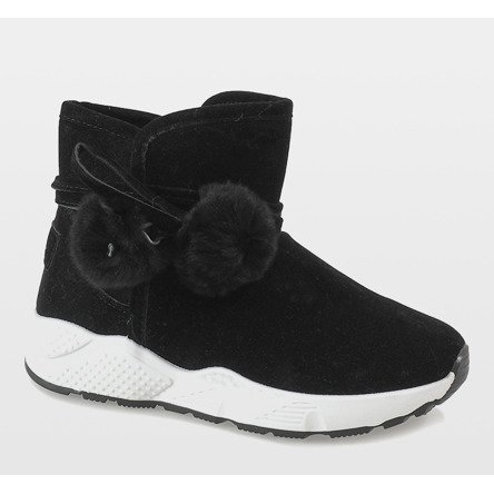 Crne čizme na sportskom potplatu GF-ZM93 crno 1