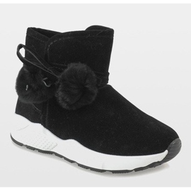 Crne čizme na sportskom potplatu GF-ZM93 crna 2