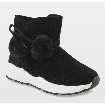 Crne čizme na sportskom potplatu GF-ZM93 crno 2