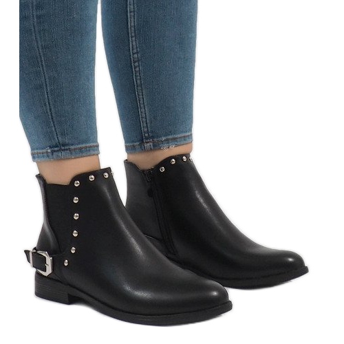 Crne čizme BM166 crna 1