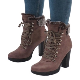 Khaki čizme na postolju N50 kaki zelena 2