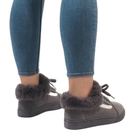 Sive čizme, izolirane tenisice FB-186 siva 1