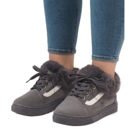 Sive čizme, izolirane tenisice FB-186 siva 2