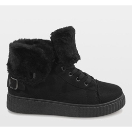 Crne izolirane čizme B192-1 crna 2