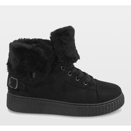 Crne izolirane čizme B192-1 crna 2