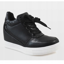 Crne tenisice sa zlatnim zatvaračem MY560 crno 1