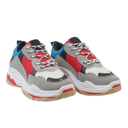 Crne moderne sportske cipele D1901-L65 siva raznobojna 1