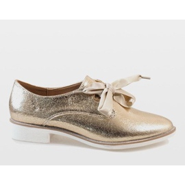 Zlatne cipele na vezanje L7100 zlatni 1