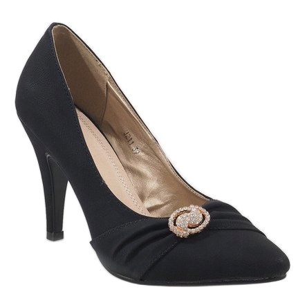 Crne štikle J211 crno 1