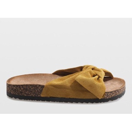 Žute papuče s mašnicom N-48 žuta boja 2