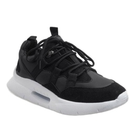 Crne moderne sportske cipele R-375 siva 1