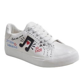 Bijele tenisice s primjesom G-106 bijela 1