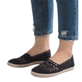 JX57P crne tenisice od čipke crna 1