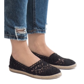 JX57P crne tenisice od čipke crna 2