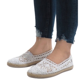 JX57P bijele tenisice od čipke bijela 1