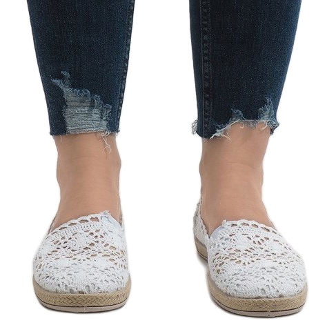 JX57P bijele tenisice od čipke bijela 2