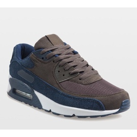 Muške tamnoplave sportske cipele 8104 smeđa tamnoplava 1